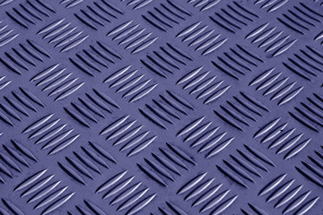 Blue metal floor with blur dffect.