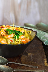 Prawn and coconut laksa