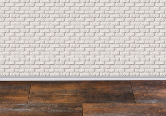 Empty interior. Natural flooring. Design background