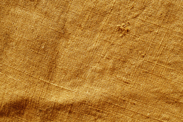 old orange color burlap sack pattern.