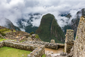 Urban housing ruins in Machu Picchu