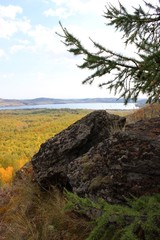 cliff above the forest