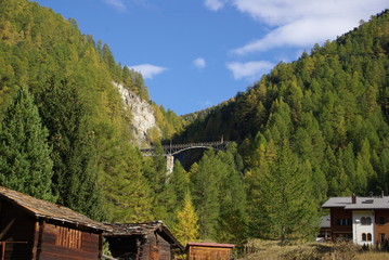 ゴルナーグラート鉄道の鉄橋