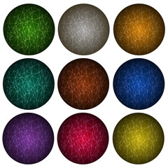 Set of Colorful Spheres