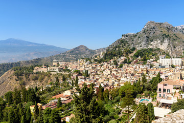 Fototapeta na wymiar town of Taormina, sicily, italy
