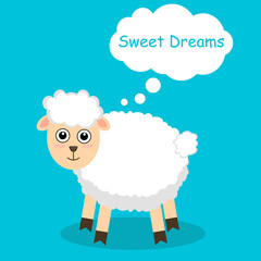 Lamb. To count in a dream. Cloud. Fall asleep. Children's. Calm down.