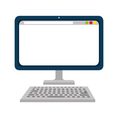 Fototapeta premium computer desktop isolated icon