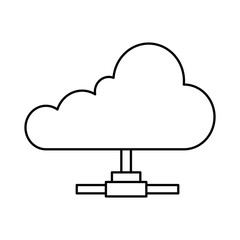 cloud computing isolated icon
