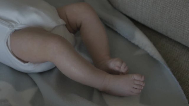 Small baby's legs