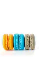 Colorful macaroon dessert