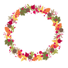 Herbstblätter Kranz 