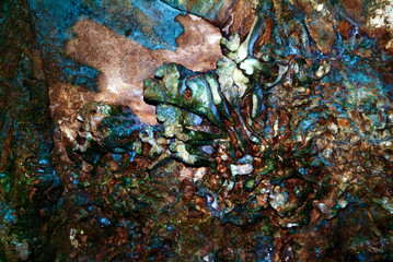 Natural Cave Formation Abstract Created By Water And Minerals
