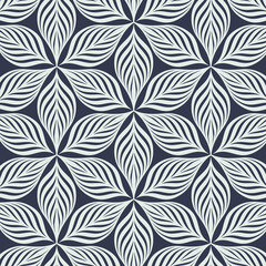 Abstract linear petal flower. Vector pattern.pattern is on swatches panel