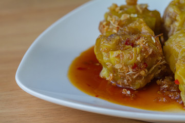 Shumai, Chinese traditional steamed dumplings food