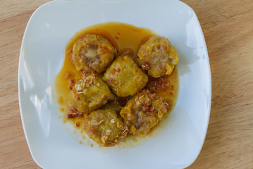 Shumai, Chinese traditional steamed dumplings food