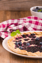 Blueberry tart.