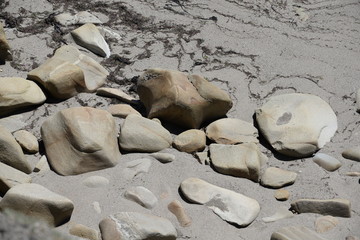 Steine an einem Strand