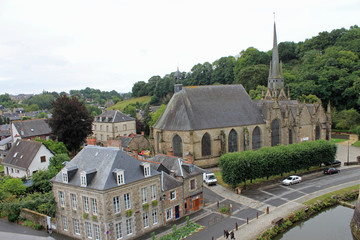 Fototapeta na wymiar Fougères, église Saint Sulpice