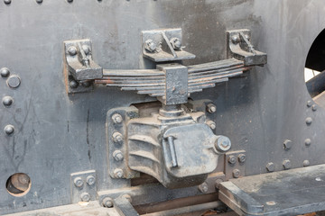 Springs on an old train