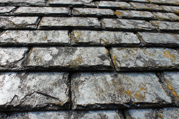 Toiture en ardoise, Château de Fougères