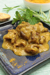 sauté d'agneau au curry