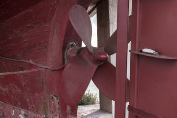 Helice of a fishing boat