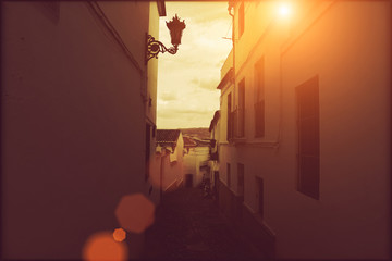 Ronda streets in historic city center