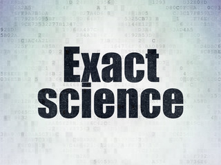 Science concept: Exact Science on Digital Data Paper background