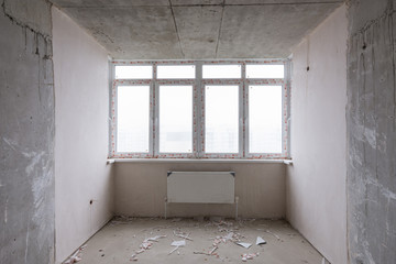 Large wide windows in the building