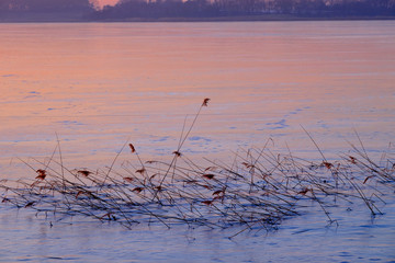Sonnnenuntergang im Winter