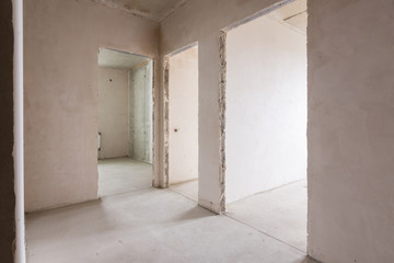 Layout of rooms and rooms in a new building, anteroom