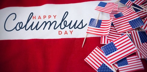 Composite image of title for celebration of colombus day 