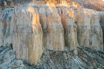Cliff on the edge of the Ustiurt plateau, Kazakhstan