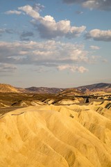 Fototapeta na wymiar Zabriskie Point in Death Valley at Sunset