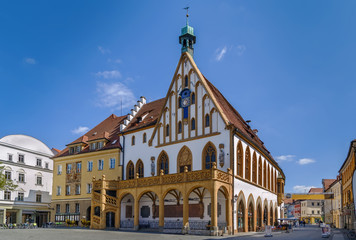Town hall in Amberg, Germany