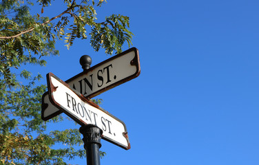 Intersection of Main Street and Front Street