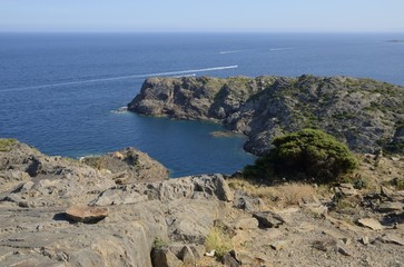Rock coast at the Cap de Creus, Spain