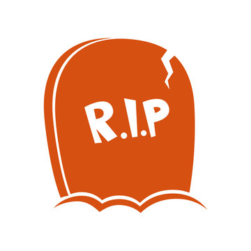 Halloween grave illustration