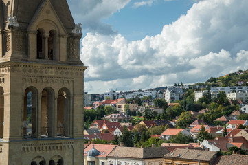 Obraz premium View from a tower to a european city