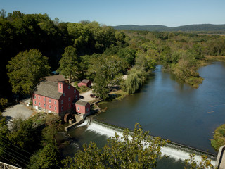 Aerial of Red Mill Clinton NJ
