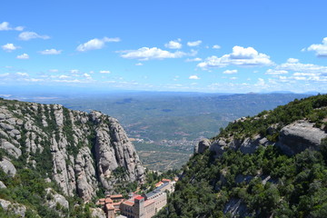 Fototapeta na wymiar Mountains Mont Serrat Spain