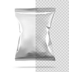 Blank package isolated on transparent background. Vector illustration. Ready for presentation, advertising, promo and etc.