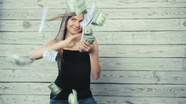A woman dropped money