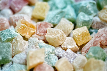 Turkish delight closeup