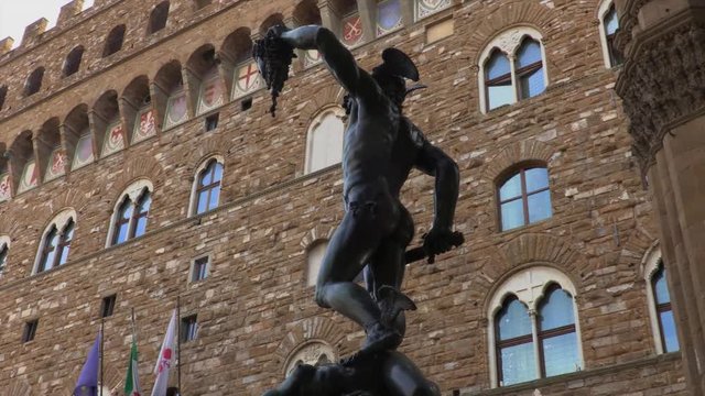 Benvenuto Cellini's Perseus with the Head of Medusa, Florence, Tuscany, Italy