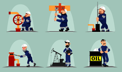 Six oil workers