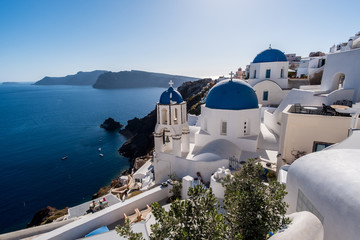 Blue domed churches of Oia