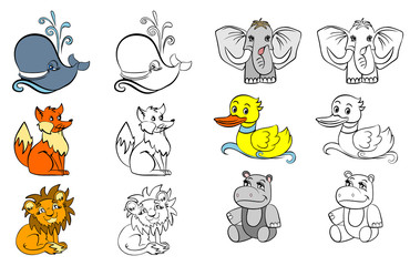 Coloring with animals