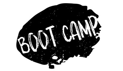 Boot Camp rubber stamp. Grunge design with dust scratches. Effects can be easily removed for a clean, crisp look. Color is easily changed.