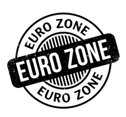 Euro Zone rubber stamp. Grunge design with dust scratches. Effects can be easily removed for a clean, crisp look. Color is easily changed.